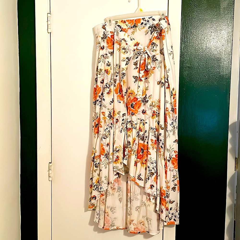 Maxi Challis Wrap Skirt
